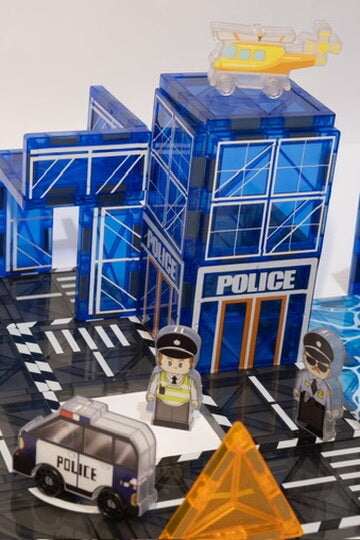 Police Station Magnetic Tiles