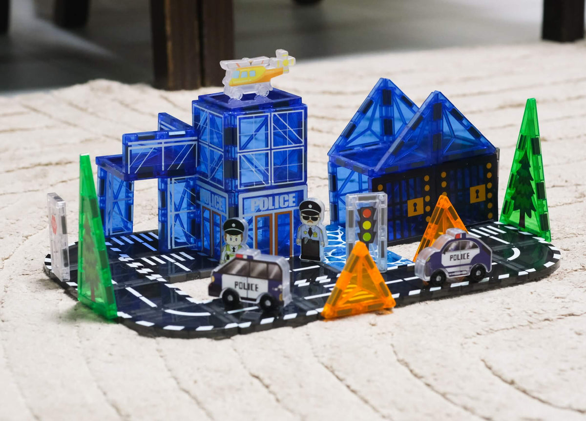 Police Station Magnetic Tiles