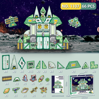 Galaxy Builder Magnetic Tiles