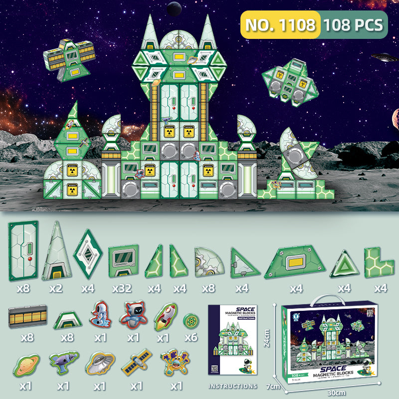 Galaxy Builder Magnetic Tiles