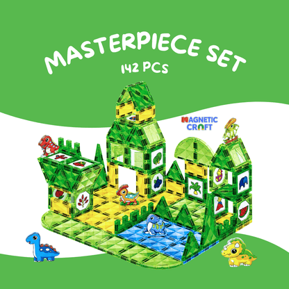 Dinosaur Watercolour Magnetic Tiles