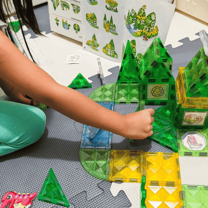 Dinosaur Watercolour Magnetic Tiles