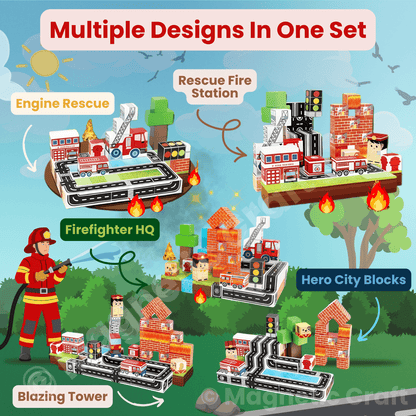 Fire Station World 100 PCS