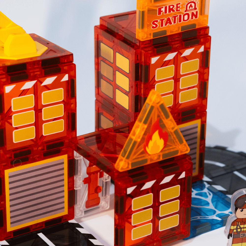 Fire Station Magnetic Tiles