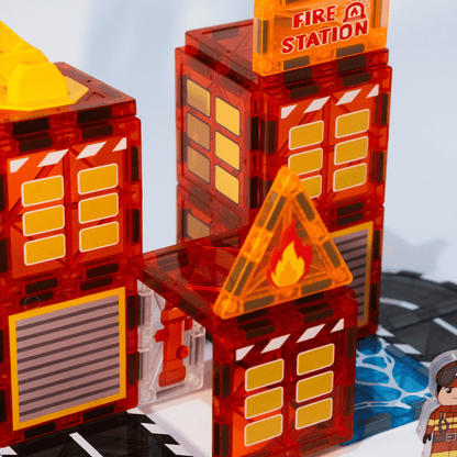 Fire Station Magnetic Tiles