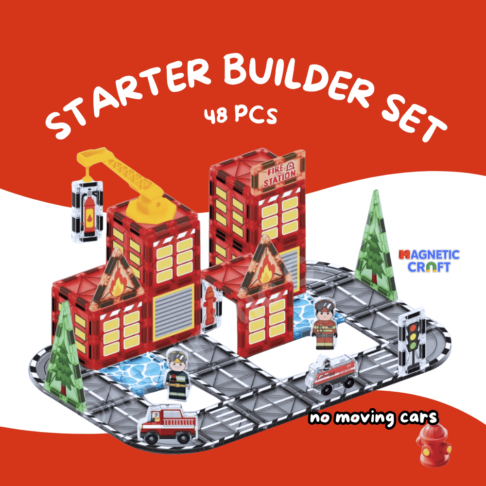 Fire Station Magnetic Tiles
