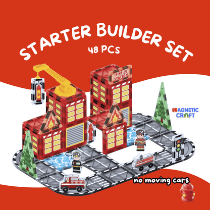 Fire Station Magnetic Tiles