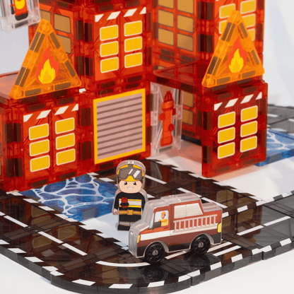 Fire Station Magnetic Tiles