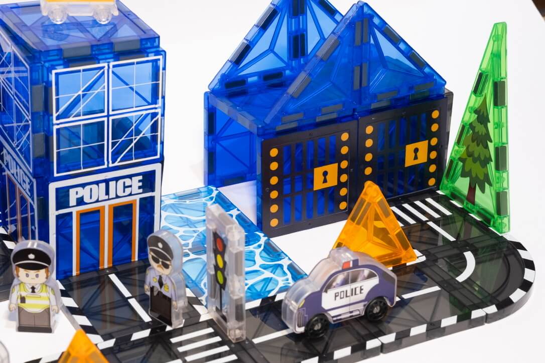 Police Station Magnetic Tiles