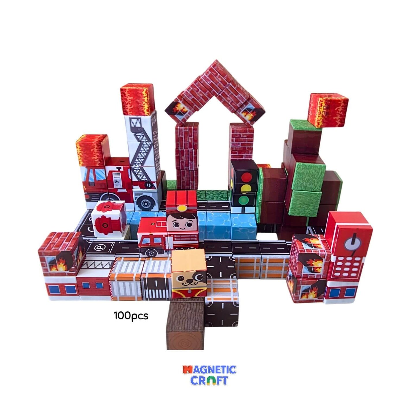 Fire Station World 100 PCS