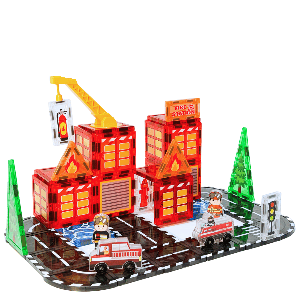 Fire Station Magnetic Tiles