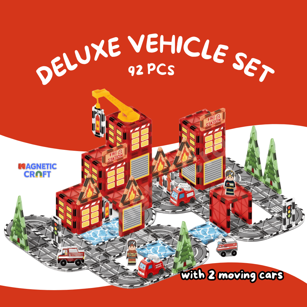 Fire Station Magnetic Tiles