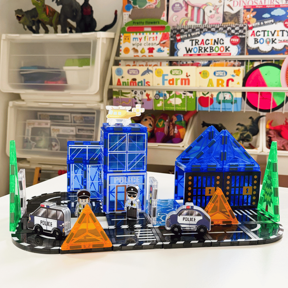 Police Station Magnetic Tiles