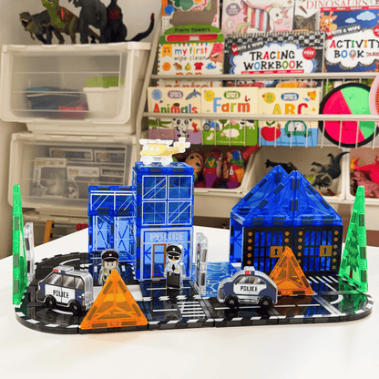 Police Station Magnetic Tiles