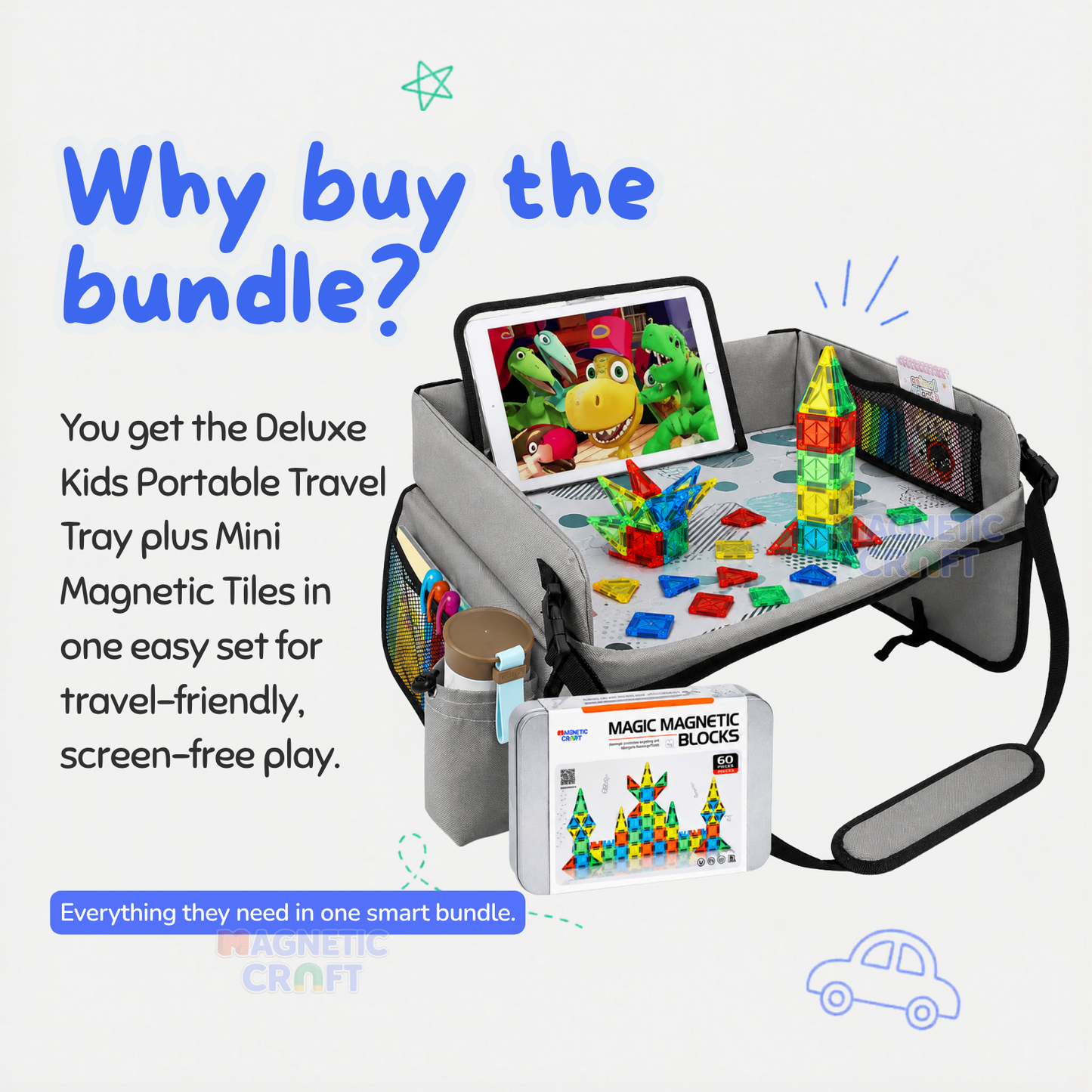 Deluxe Travel Set Magnetic Tiles - early access price ships before 30th June