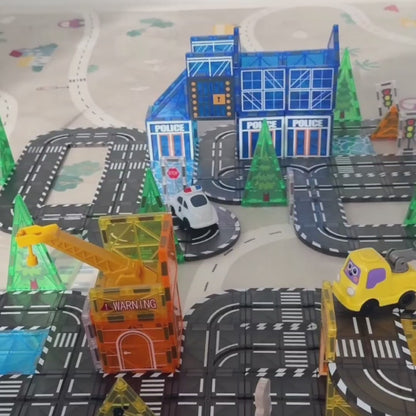 Fire Station Magnetic Tiles