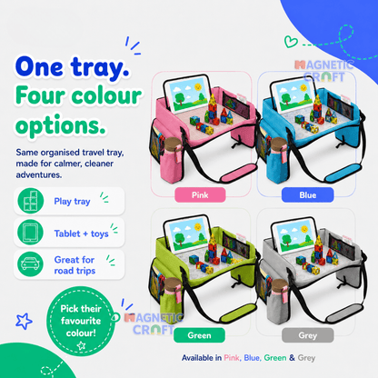 Deluxe Kids Portable Travel Tray - early access price ships before 30th June